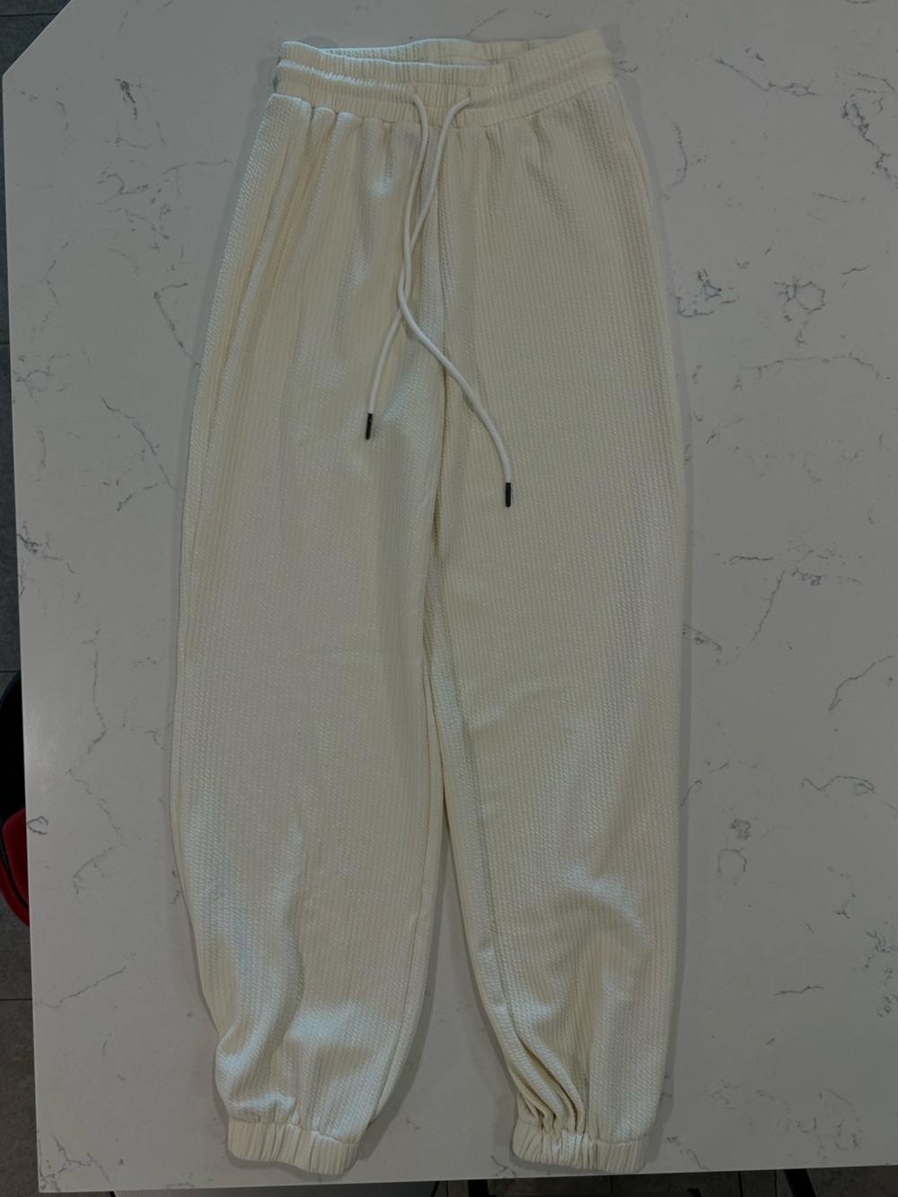 Cider Cream Waffle Knit Jogger Sweatpants Size XS